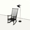 Mid-Century Scandinavian Rocking Chair