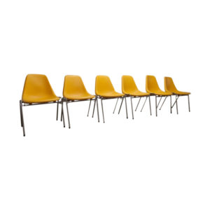 Set of 6 chairs Orly design by Pollak 1975 vintage