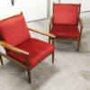 Pair of 60's Jalk Grete Scandinavian armchairs