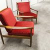 Pair of 60's Jalk Grete Scandinavian armchairs