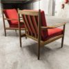 Pair of 60's Jalk Grete Scandinavian armchairs