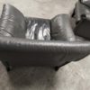 Pair of De Sede ds-14b leather armchairs
