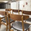 Set of 6 Farstrup 210 teak beech chairs 1965