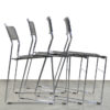 Set of 4 vintage stackable dining chairs, model Sultana, from the Italian house Arrben International, 1980s