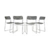 Set of 4 vintage stackable dining chairs, model Sultana, from the Italian house Arrben International, 1980s