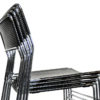 Set of 4 vintage stackable dining chairs, model Sultana, from the Italian house Arrben International, 1980s