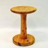 Round Pine stool attributed to Rainer Daumiller 1960s, Denmark