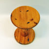 Round Pine stool attributed to Rainer Daumiller 1960s, Denmark