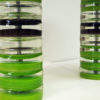 Pair of Green Glass tablelamps by Kjell Blomberg for Örsjö, Sweden 1970s