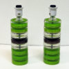 Pair of Green Glass tablelamps by Kjell Blomberg for Örsjö, Sweden 1970s