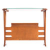 Cassina Side Table with Magazine Holder by Cesare Lacca