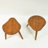 Midcentury stool pair by Norsk Husflid 1940 and 1960s Norway Midcentury stool pair by Norsk Husflid 1940 and 1960s Norway