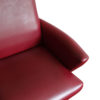 1970's Swivel Armchair and tabouret in Burgundy Leather