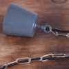 Large Vintage Polish Industrial Pendant Lamp from Mesko