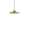 Small French Green Ceiling Lamp, 1950s