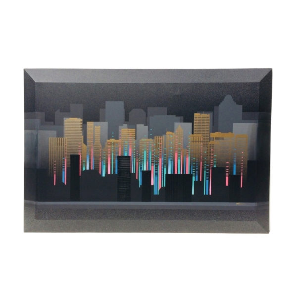Large Screen Print: "Skyscrappers" by FRANCO (USA) 80s Large Screen Print: "Skyscrappers" by FRANCO (USA) 80s