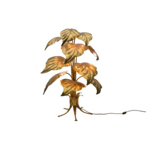 Amazing Gilded Floral Floor Lamp by Hans Kögl, Germany, 1960s