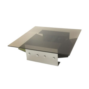 1970s Stainless Steel Coffee Table
