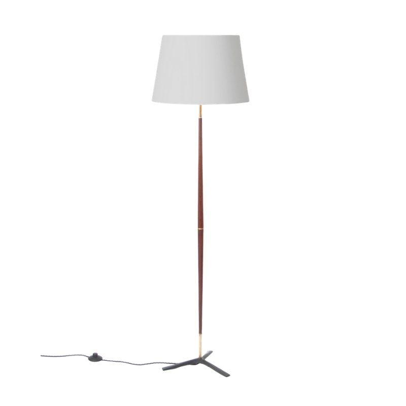 Danish 1960s Teak Floor Lamp Design, Teak Floor Lamp