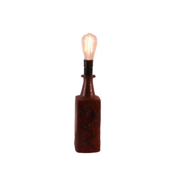 Brutalist table lamp made of ceramic, 1960s Brutalist table lamp made of ceramic, 1960s