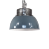 Large Vintage Polish Industrial Pendant Lamp from Mesko