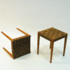 Swedish pair of beech stools Gefa by DIÖ Gemla Fabrikers 1940s