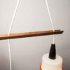 Set of Scandinavian opaline chandeliers 1960