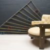 Colorful Midcentury Sunshine Metal Room Divider in- or Outdoor, 1960s