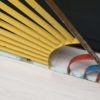 Colorful Midcentury Sunshine Metal Room Divider in- or Outdoor, 1960s