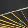 Colorful Midcentury Sunshine Metal Room Divider in- or Outdoor, 1960s
