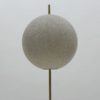 Exceptional Floor Lamp with Moon Optics Lampshade Mid-Century Modern, 1960s