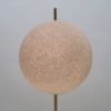 Exceptional Floor Lamp with Moon Optics Lampshade Mid-Century Modern, 1960s