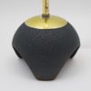 Exceptional Floor Lamp with Moon Optics Lampshade Mid-Century Modern, 1960s
