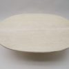 Oval Traventine Midcentury Coffee Table from Italy, 1960s