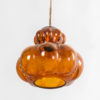 Amber Crystal Pendant Lamp, 1960s