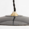 Small French Black Ceiling Lamp, 1950s