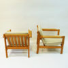 Danish pair of teak armchairs mod 227 by Børge Mogensen 1960s
