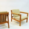 Danish pair of teak armchairs mod 227 by Børge Mogensen 1960s