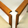 Danish pair of teak armchairs mod 227 by Børge Mogensen 1960s