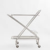 Glass and Tubular Steel Bar Cart, 1960s