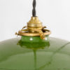 Small French Green Ceiling Lamp, 1950s