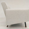 Danish armchair, 70s, completely reupholstered, KVADRAT wool, leather