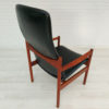 Danish armchair with stool, teak wood, original very good condition, 60s