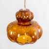 Amber Crystal Pendant Lamp, 1960s