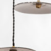 Small French Black Ceiling Lamp, 1950s