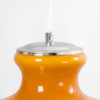 Orange Opaline Glass Ceiling Lamp, 1960s