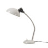 French Grey Metal Table Lamp, 1950s