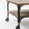 Industrial Iron Coffee Table with Wheels, 1950s