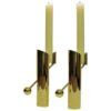 Brass candle holder pair Variabel by Pierre Forssell for Skultuna, Sweden 1960s