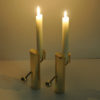 Brass candle holder pair Variabel by Pierre Forssell for Skultuna, Sweden 1960s